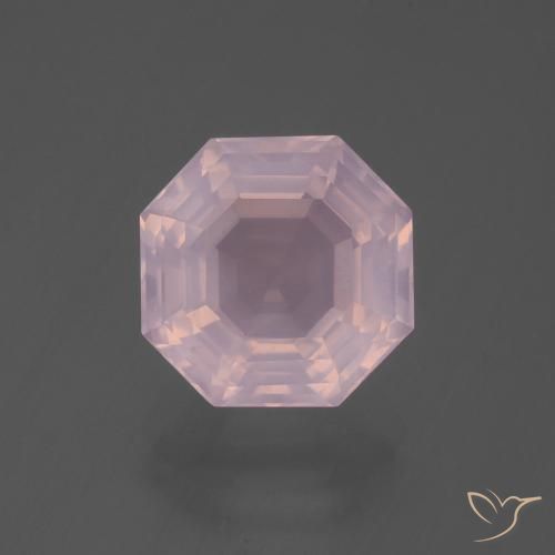 5.94ct طبيعي وردى زهرى كوارتز زهرى, قص الزمرد, شفاف