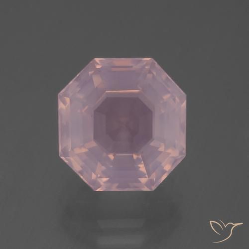 5.77ct طبيعي وردى زهرى كوارتز زهرى, قص الزمرد, شفاف