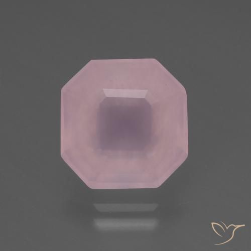 5.84ct طبيعي وردى زهرى كوارتز زهرى, قص الزمرد, شفاف