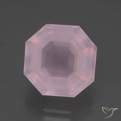 7.04ct طبيعي وردى زهرى كوارتز زهرى, قص الزمرد, شفاف
