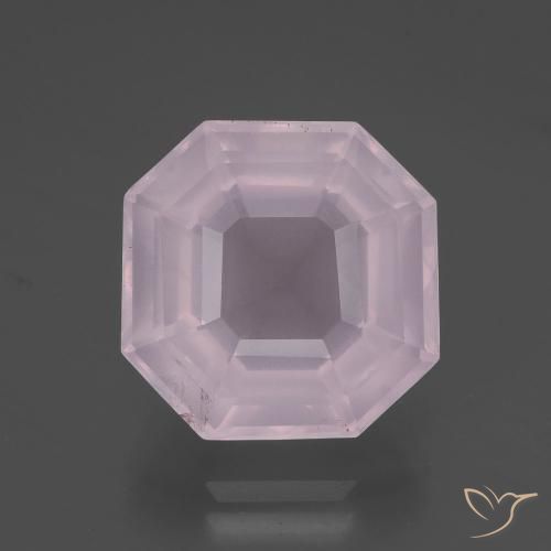 9.44ct طبيعي وردى زهرى فاتح كوارتز زهرى, قص الزمرد, شفاف