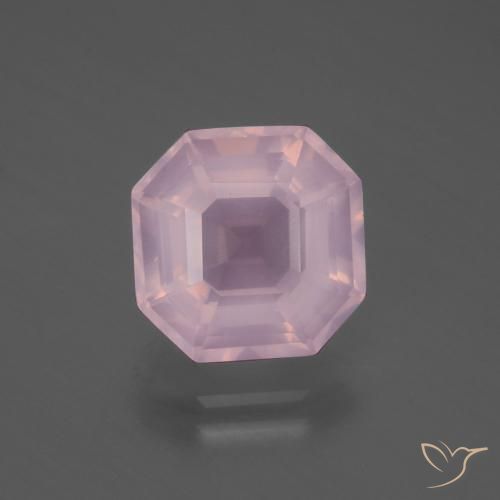 4.99ct طبيعي وردى العلكة كوارتز زهرى, قص الزمرد, شفاف