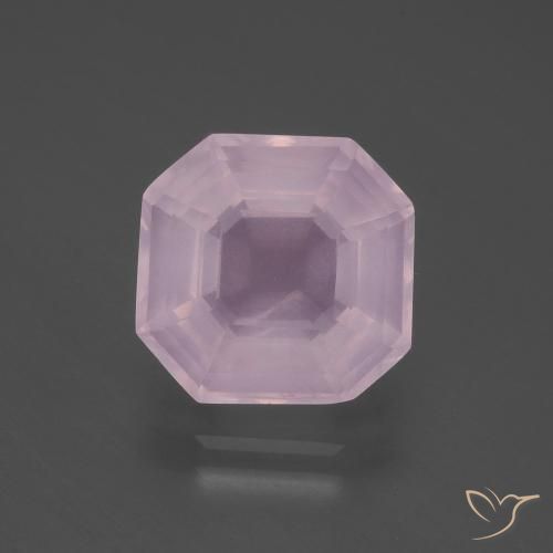5.64ct طبيعي وردى العلكة كوارتز زهرى, قص الزمرد, شفاف