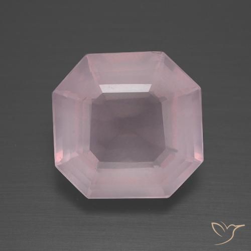 4.83ct طبيعي وردى زهرى كوارتز زهرى, قص الزمرد, شفاف