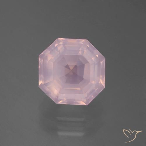 4.00ct طبيعي وردي فاتح كوارتز زهرى, قص الزمرد, شفاف