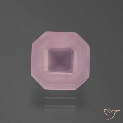 3.29ct طبيعي وردى زهرى كوارتز زهرى, قص الزمرد, شفاف