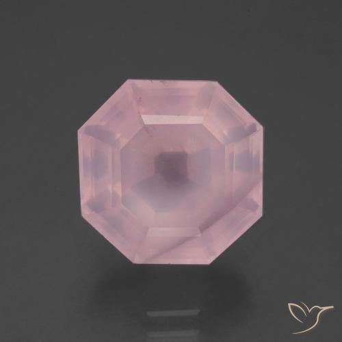 8.16ct طبيعي وردى زهرى كوارتز زهرى, قص الزمرد, شفاف
