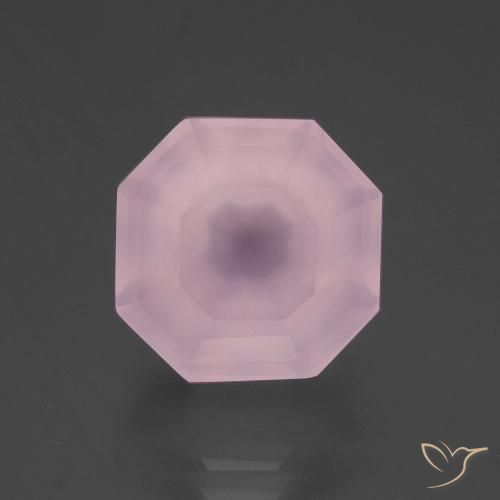 9.02ct طبيعي وردى العلكة كوارتز زهرى, قص الزمرد, شفاف