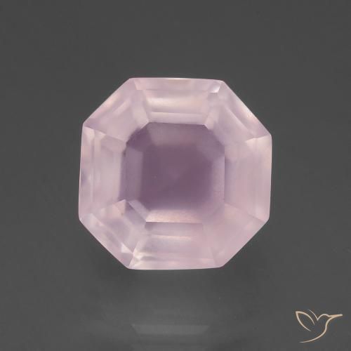 9.25ct طبيعي وردى زهرى فاتح كوارتز زهرى, قص الزمرد, شفاف
