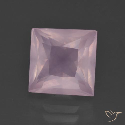 4.76ct طبيعي وردى زهرى كوارتز زهرى, مربع, شفاف