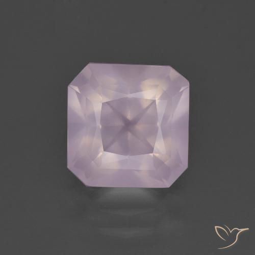 3.08ct طبيعي وردى كرزى فاتح كوارتز زهرى, قص الزمرد, شفاف