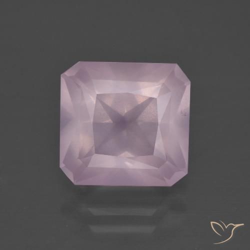5.04ct طبيعي وردى العلكة كوارتز زهرى, قص الزمرد, شفاف