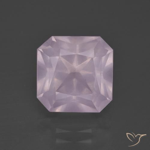 5.50ct طبيعي وردى كرزى فاتح كوارتز زهرى, قص الزمرد, شفاف