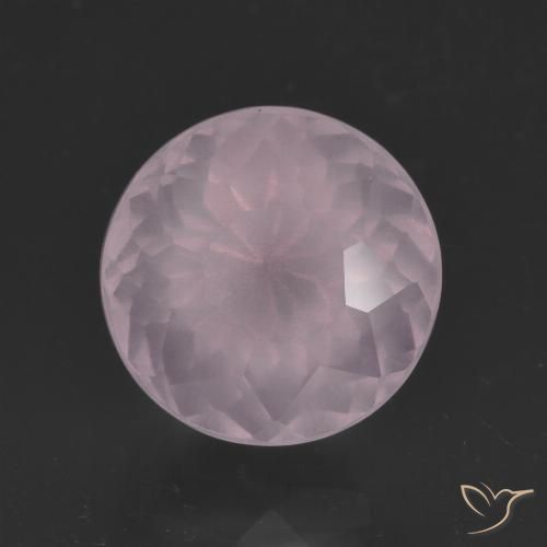 5.42ct طبيعي وردي فاتح كوارتز زهرى, دائري, شفاف