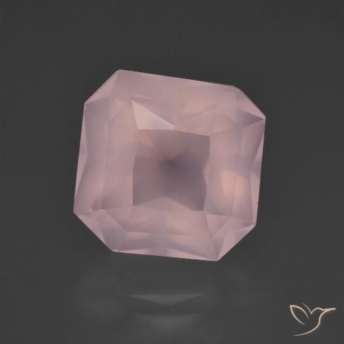 8.63ct طبيعي وردى زهرى كوارتز زهرى, قص الزمرد, شفاف
