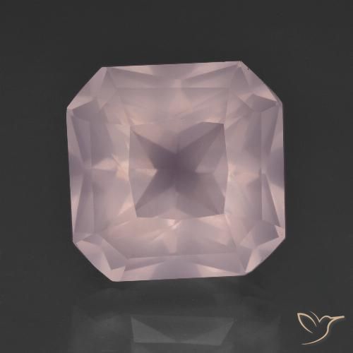 9.33ct طبيعي وردى زهرى كوارتز زهرى, قص الزمرد, شفاف
