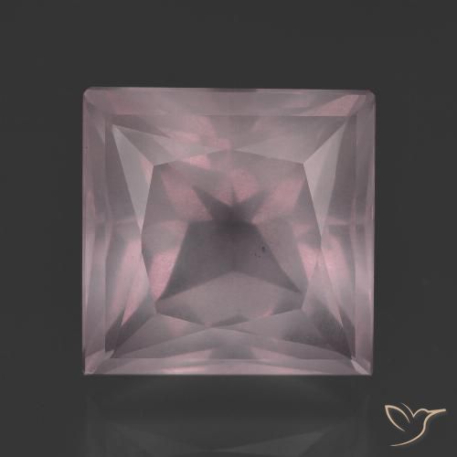 9.78ct طبيعي وردي فاتح كوارتز زهرى, مربع, شفاف