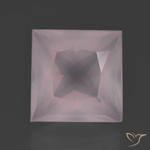 7.70ct طبيعي وردى زهرى فاتح كوارتز زهرى, مربع, شفاف