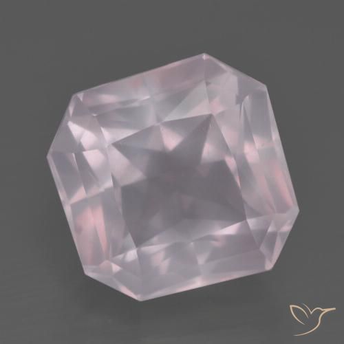 7.83ct طبيعي وردى زهرى كوارتز زهرى, قص الزمرد, شفاف