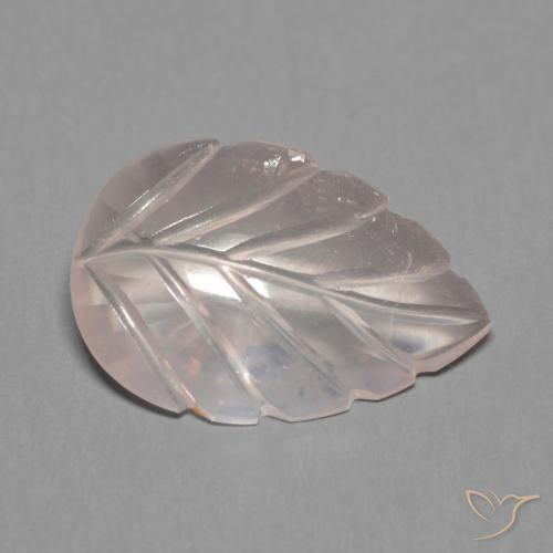 4.31ct طبيعي وردى مرجانى فاتح كوارتز زهرى, فانسى, شفاف