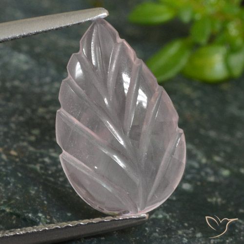 2.95ct طبيعي وردى فلامنجو كوارتز زهرى, قص وردة, شفاف