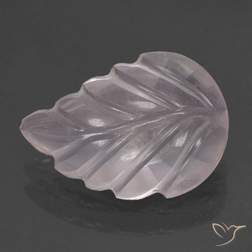 2.88ct طبيعي وردى زهرى فاتح جدا كوارتز زهرى, قص وردة, شفاف