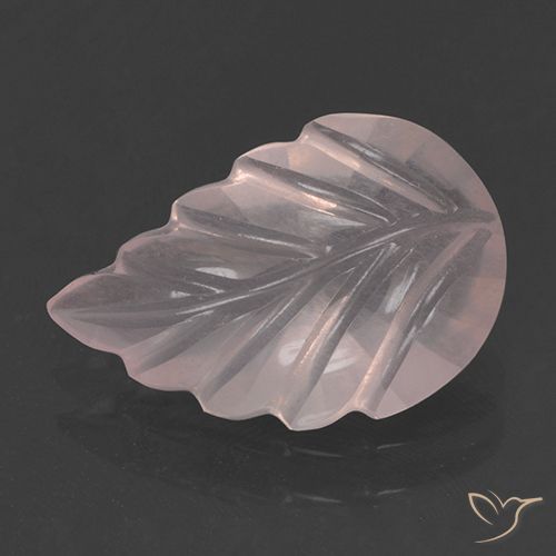 2.58ct طبيعي وردي فاتح كوارتز زهرى, قص وردة, شفاف