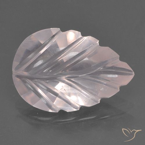 2.93ct طبيعي وردى زهرى كوارتز زهرى, قص وردة, شفاف