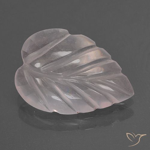 2.34ct طبيعي وردي فاتح كوارتز زهرى, قص وردة, شفاف