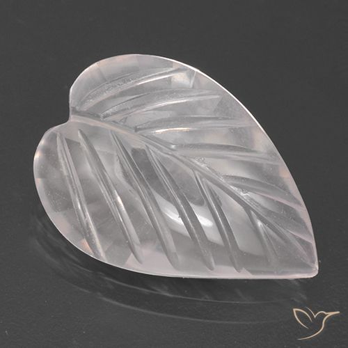 2.79ct طبيعي وردى زهرى فاتح جدا كوارتز زهرى, قص وردة, شفاف