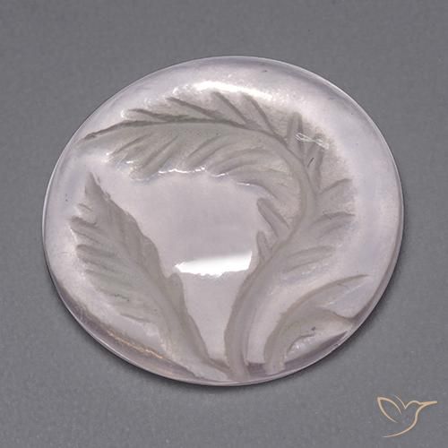 8.30ct طبيعي وردى زهرى فاتح جدا كوارتز زهرى, دائري, شفاف