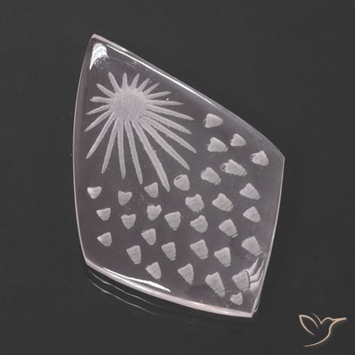 18.46ct طبيعي عديم اللون كوارتز زهرى, فانسى, شفاف