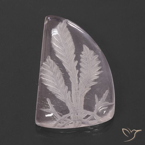 13.25ct طبيعي وردى مرجانى فاتح كوارتز زهرى, فانسى, شفاف