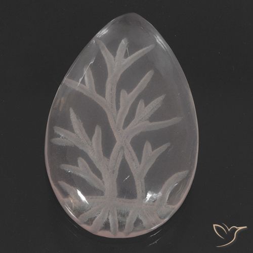 10.17ct طبيعي عديم اللون كوارتز زهرى, شكل الكمثرى, شفاف