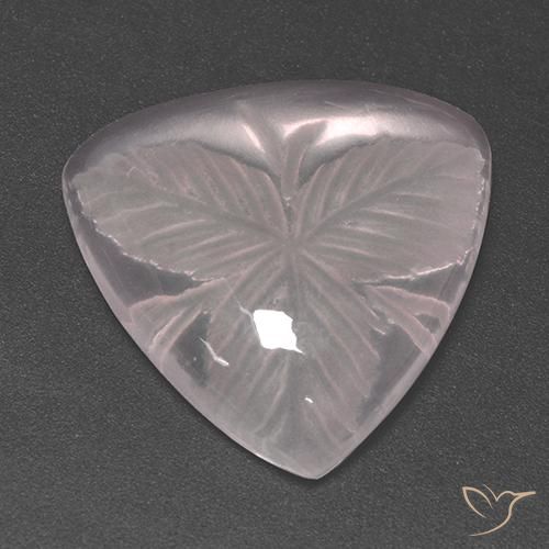 10.46ct طبيعي وردي فاتح كوارتز زهرى, مثلثى, شفاف