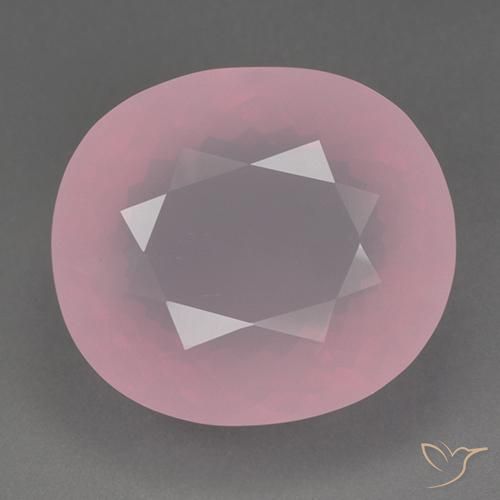 82.87ct طبيعي وردى زهرى متوسط كوارتز زهرى, بيضوي, شفاف