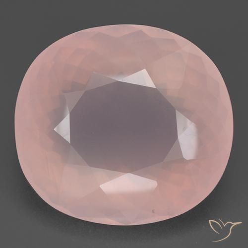 112.68ct طبيعي وردي فاتح كوارتز زهرى, بيضوي, شفاف