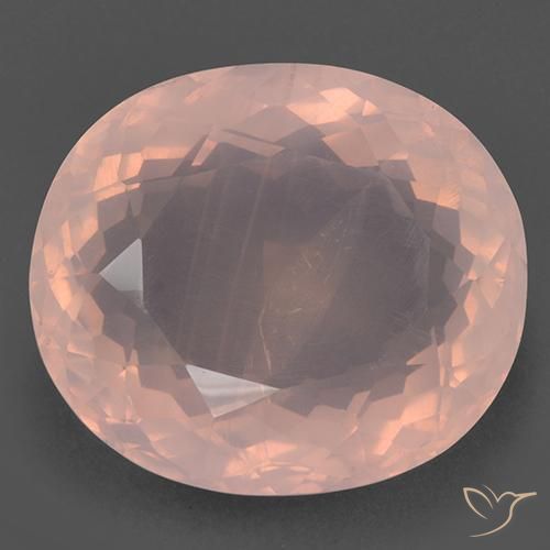 99.32ct طبيعي وردي فاتح كوارتز زهرى, بيضوي, شفاف