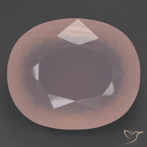 243.58ct طبيعي وردى زهرى كوارتز زهرى, بيضوي, شفاف