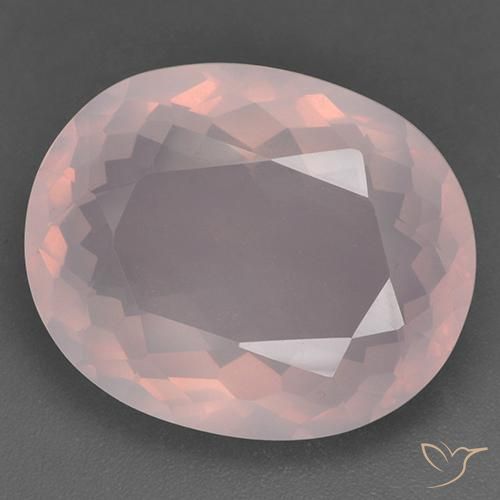 24.14ct طبيعي وردى زهرى كوارتز زهرى, بيضوي, شفاف