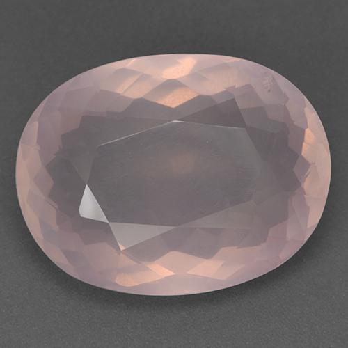 26.41ct طبيعي وردي فاتح كوارتز زهرى, بيضوي, شفاف