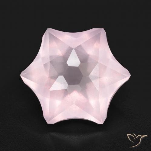 9.17ct طبيعي وردي فاتح كوارتز زهرى, فانسى, شفاف