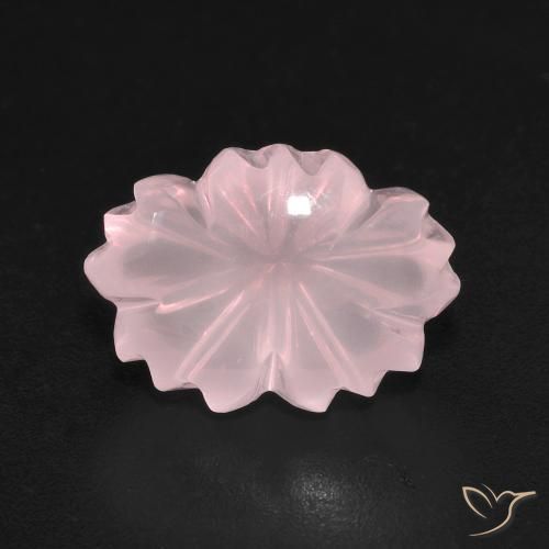 6.67ct طبيعي وردى مرجانى كوارتز زهرى, فانسى, شفاف