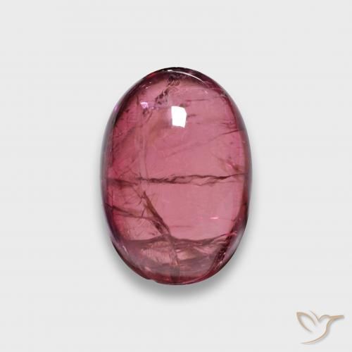 3.23ct طبيعي التوت عليق أحمر تورمالين روبليت, بيضوي, نصف شفاف