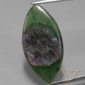 6.51ct طبيعي متعدد الألوان ياقوت في فوشسيت, ماركيز, نصف شفاف