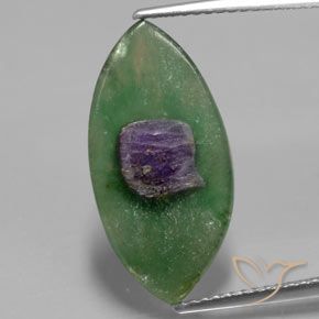 3.99ct طبيعي متعدد الألوان ياقوت في فوشسيت, ماركيز, نصف شفاف