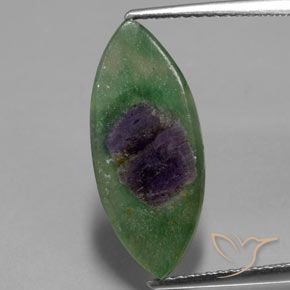 3.31ct طبيعي متعدد الألوان ياقوت في فوشسيت, ماركيز, نصف شفاف