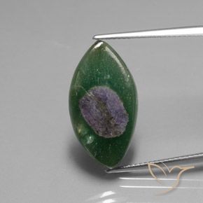 10.31ct طبيعي متعدد الألوان ياقوت في فوشسيت, ماركيز, نصف شفاف