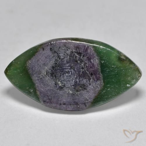 7.88ct طبيعي متعدد الألوان ياقوت في فوشسيت, ماركيز, نصف شفاف