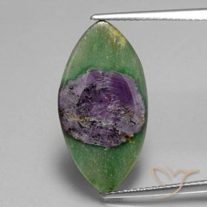 5.06ct طبيعي متعدد الألوان ياقوت في فوشسيت, ماركيز, نصف شفاف